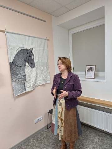 Mākslinieces Ineses Rozentāles izstādes atklāšana